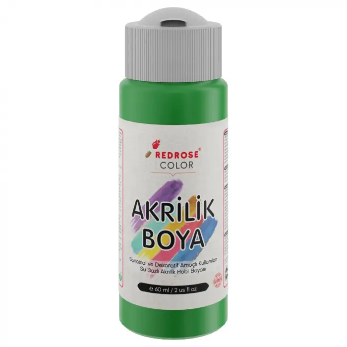 Yeşil Akrilik Boya, 60 ml
