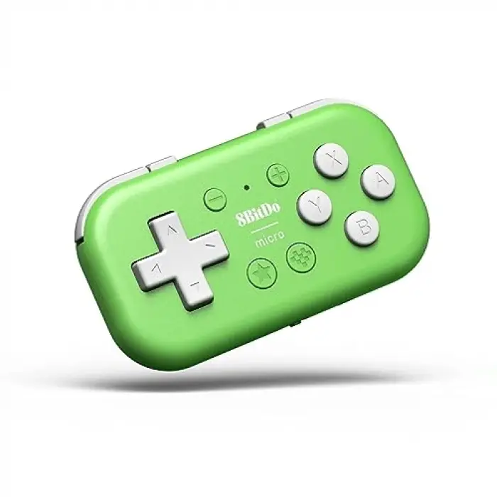 Yeşil Cep Boy Bluetooth Mini Gamepad; Switch, Android ve Raspberry Pi için, Klavye Modu Destekli