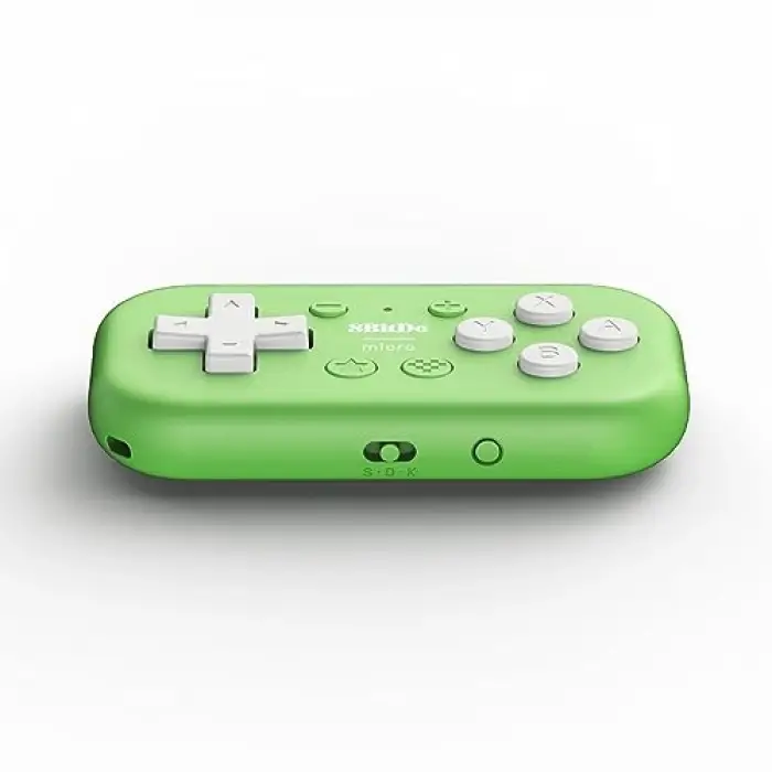 Yeşil Cep Boy Bluetooth Mini Gamepad; Switch, Android ve Raspberry Pi için, Klavye Modu Destekli