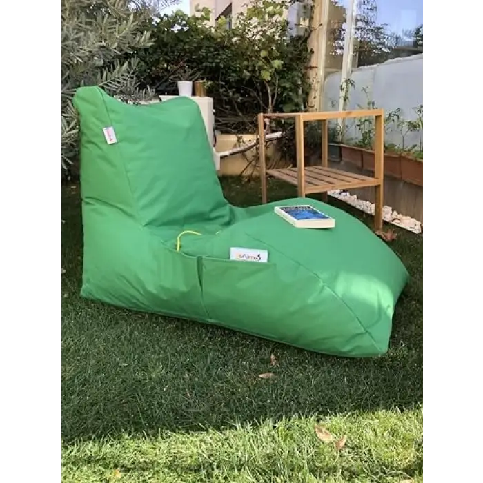 Yeşil daybed armut koltuk