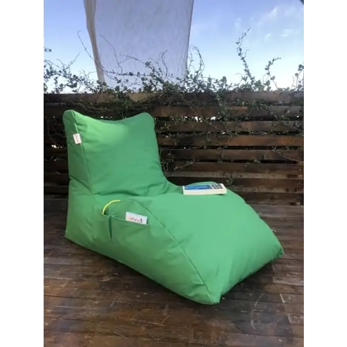 Yeşil daybed armut koltuk