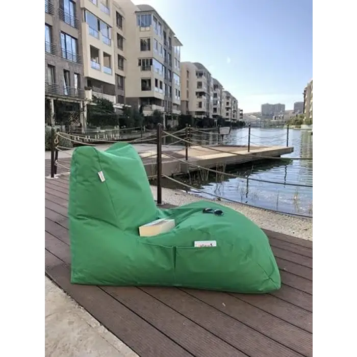 Yeşil daybed armut koltuk