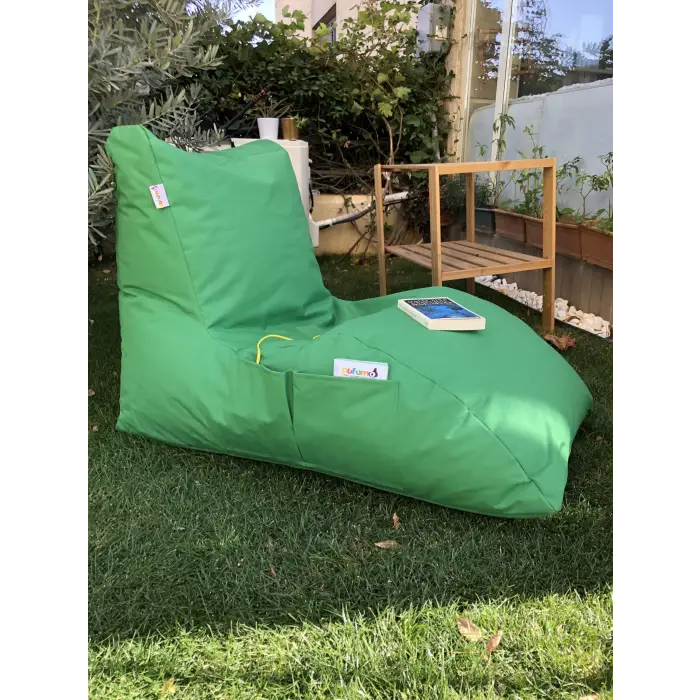 Yeşil daybed armut koltuk
