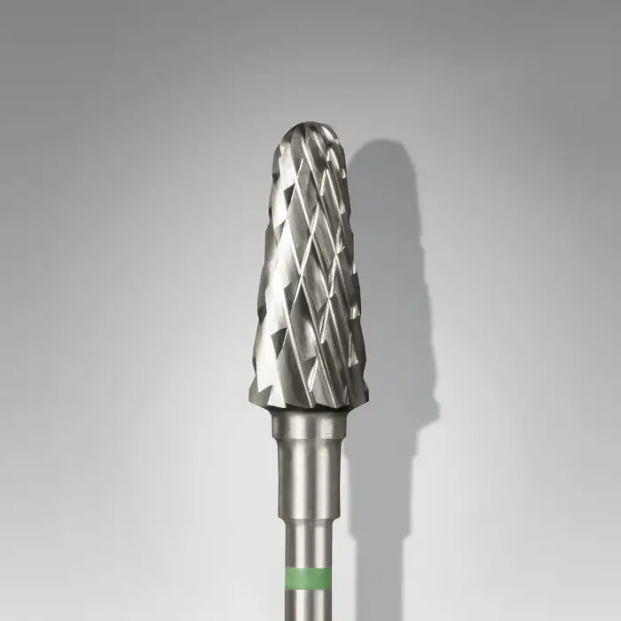 Yeşil Frustum Çelik Manikür Freze Ucu FT70G060/14