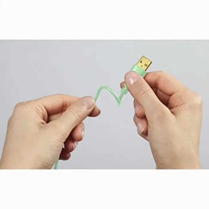 Yeşil USB-C ile USB-A arasında 0.75m Flexi kablo
