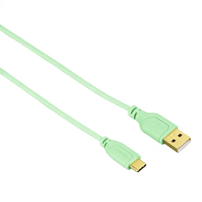 Yeşil USB-C ile USB-A arasında 0.75m Flexi kablo