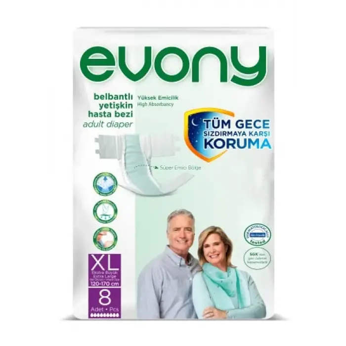 Yetişkin Bezi X-Large 8 Adet