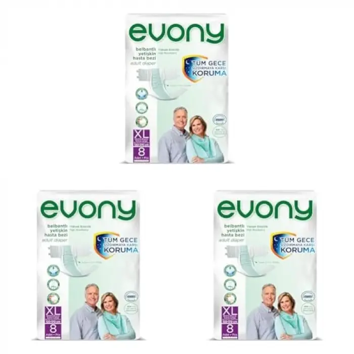 Yetişkin Bezi X-Large 8 Adet