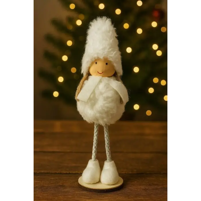 Yılbaşı Çam Ağacı Süsü Dilek Perisi Beyaz 20 cm