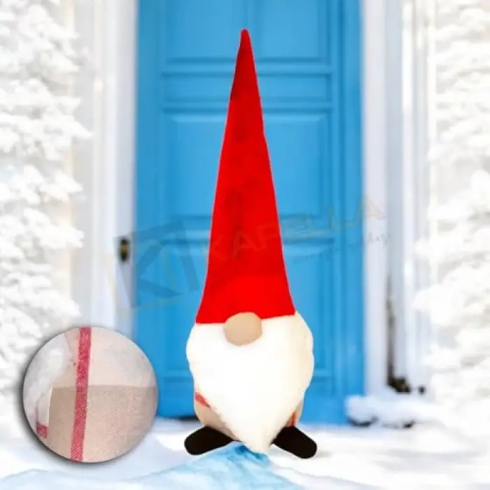 YILBAŞI NOEL BABA DEKORATİF BİBLO BEJ EKOSE