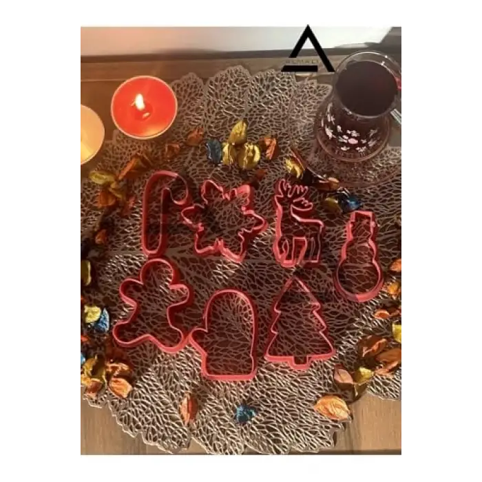 Yılbaşı Temalı Kurabiye Kalıbı Seti (7 Adet)