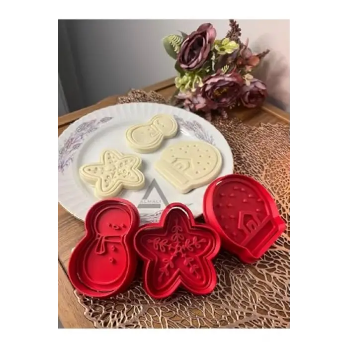 Yılbaşı & Yeniyıl Kurabiye Kalıbı Set-2 (3lü)