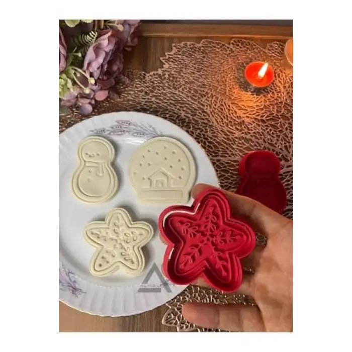 Yılbaşı & Yeniyıl Kurabiye Kalıbı Set-2 (3lü)
