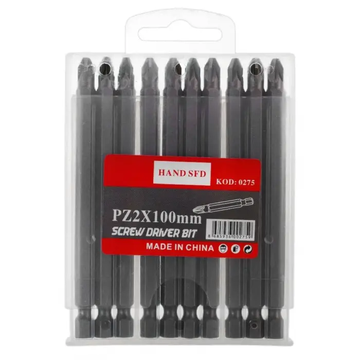 Yıldız Bits PZ2 Tornavida Ucu, 100 mm, 10 Adet