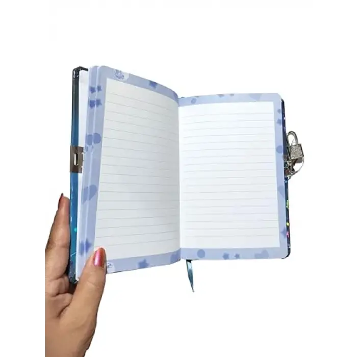 Yıldızlı Gece Hatıra Defteri (Günlük) Kilitli Defter 80 yaprak - Paris Eyfel
