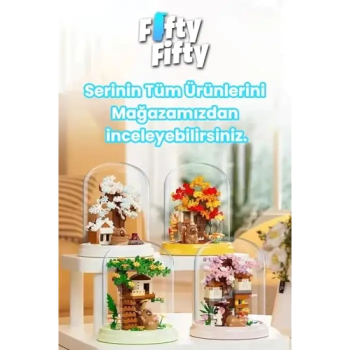 Yko Serisi Kapibara Figürlü Ağaç Ev Yapı Seti FF-P2596 (258 Parça)