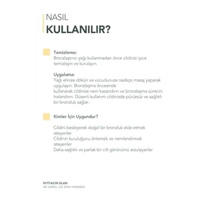 Yoğun Bronzlaştırıcı Yağ, 150 Ml