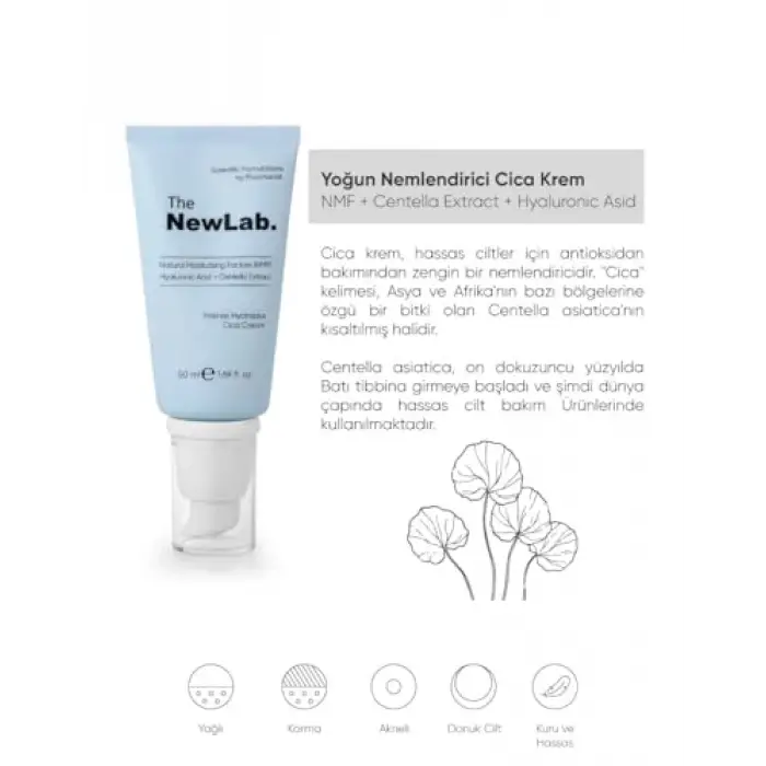 Yoğun Nemlendirici Cica Krem 50 ml