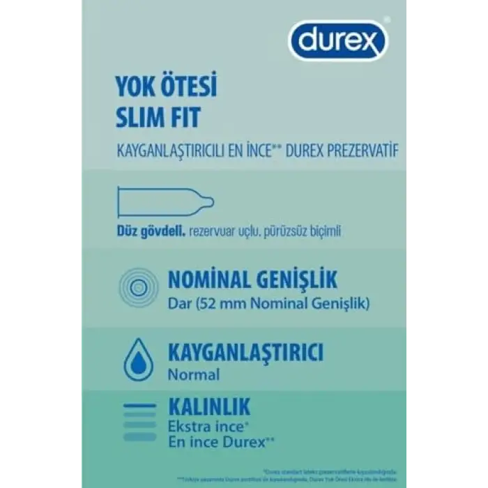 Yok Ötesi Slim Fit 20 Prezervatif