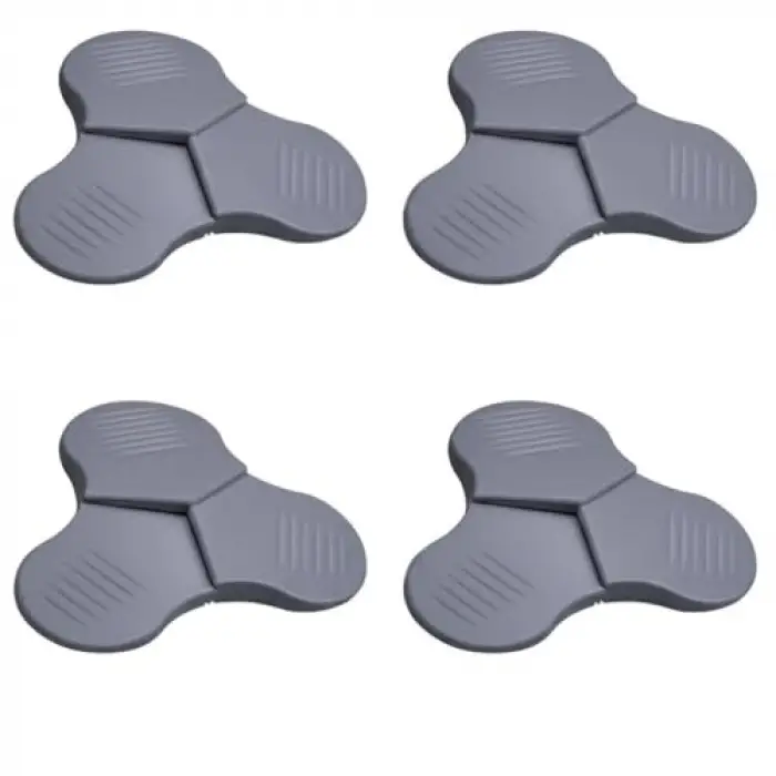 Yonca 3 Kademeli Silikon Kapı Stoperi Set, 4lü