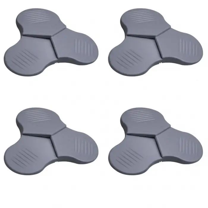 Yonca 3 Kademeli Silikon Kapı Stoperi Set, 4lü