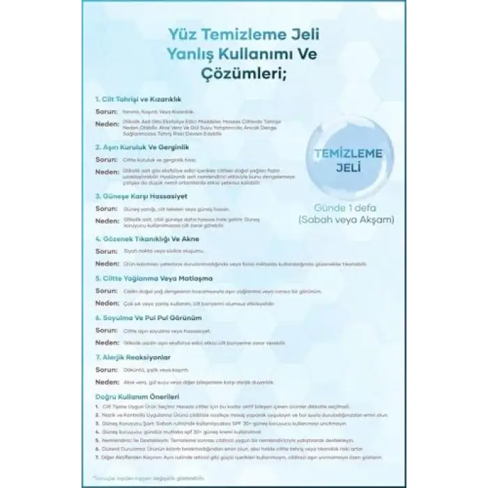 Yüz Temizleme Jeli 400 ML