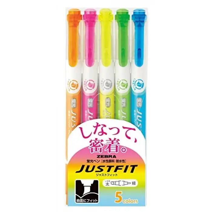 Zebra, Highlighter Fit 5 Colors, Wkt17-5C, 5li, 5 Renk