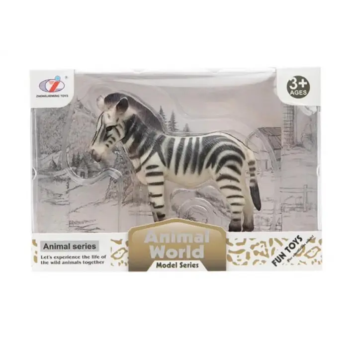 Zebra kutulu model hayvan figürü