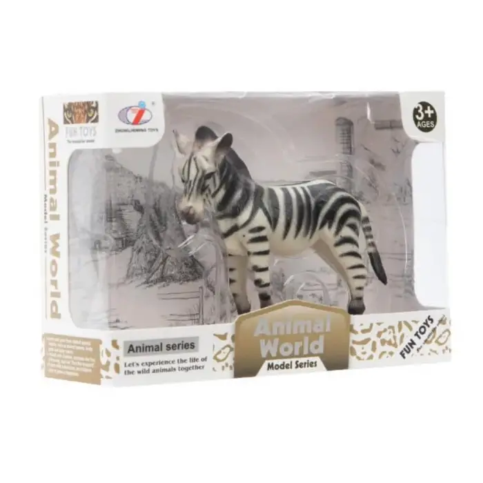 Zebra kutulu model hayvan figürü