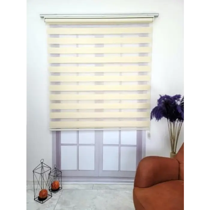 Zebra Perde, Bbb Stor 3 Renk Seçeneği 250x200 Sütlü Kahve
