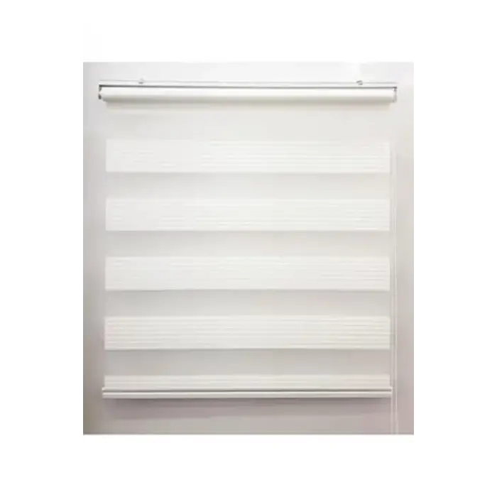 Zebra Perde, Geniş Pilise Beyaz