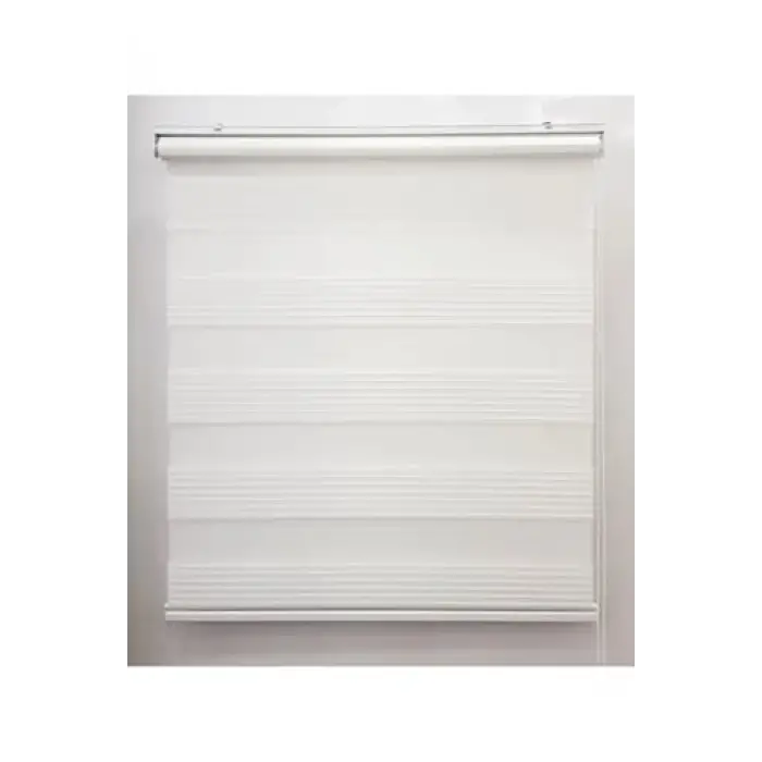 Zebra Perde, Geniş Pilise Beyaz
