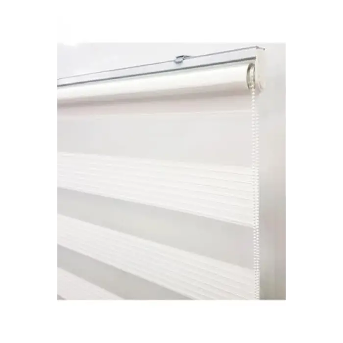 Zebra Perde, Geniş Pilise Beyaz
