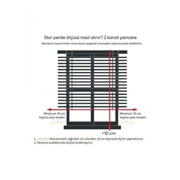 Zebra Perde, Geniş Pilise Beyaz