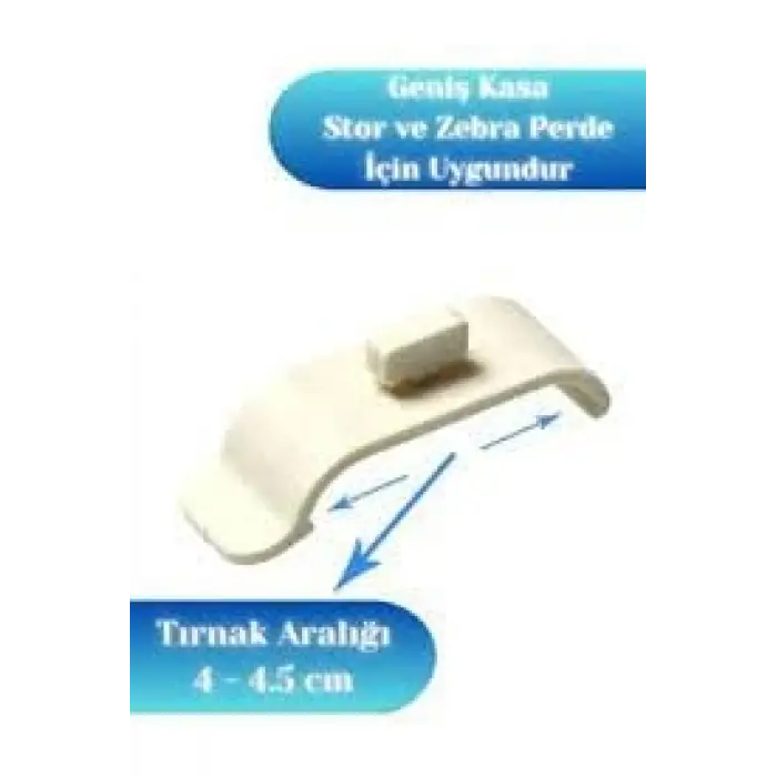 Zebra Perde Korniş Montaj Aparatı 4,5 Cm, 25 Adet