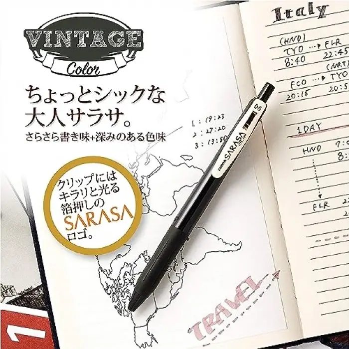 ZEBRA Sarasa Clip Vintage Seri 1 Set 0,5MM 5 Li Pet