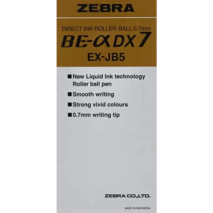 Zebra Zeb-Roller DX7 Roller Kalem İğne Ucu, 0,7 mm, Mavi