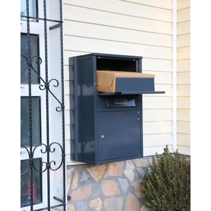 Zelfbox Large Kargo, Kutusu (RAL7016-, Teslim ve Posta, Antrasit Gri)