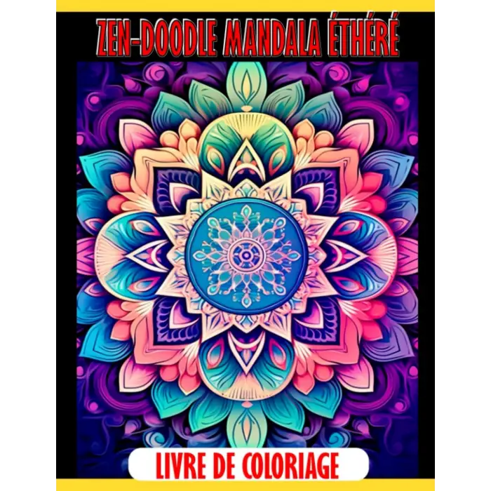 Zen-Doodle Mandala Eterik Boyama Kitabı (Fransızca Baskı)