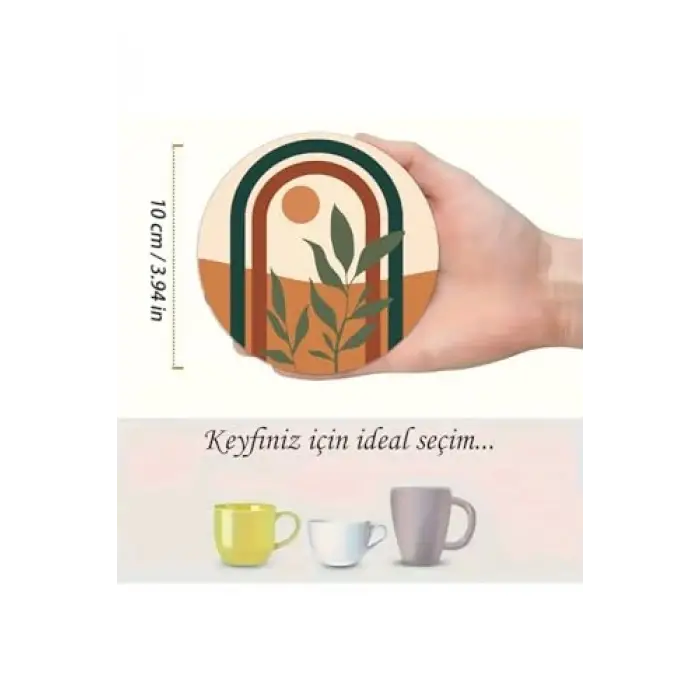 ZenBoho – 6lı MDF Bardak Altlığı Seti BRD-015