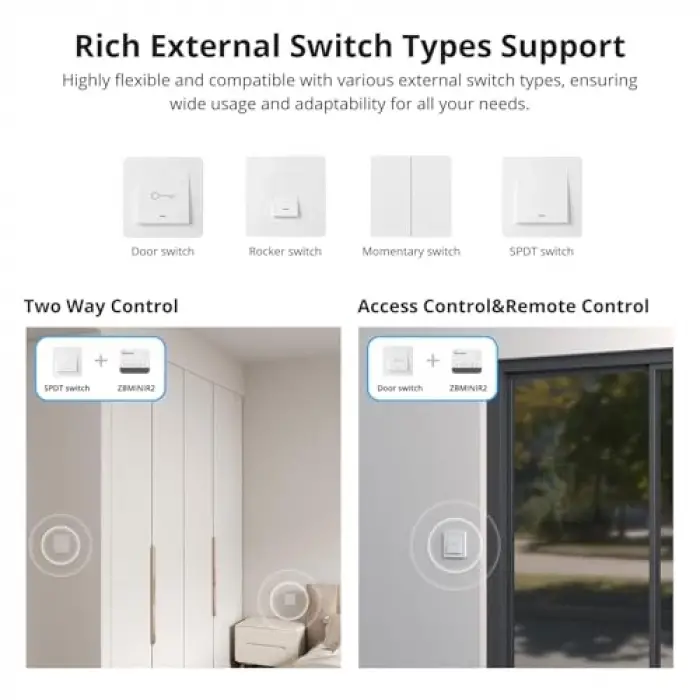 ZigBee Mini R2 Akıllı Röle ZBMINIR2