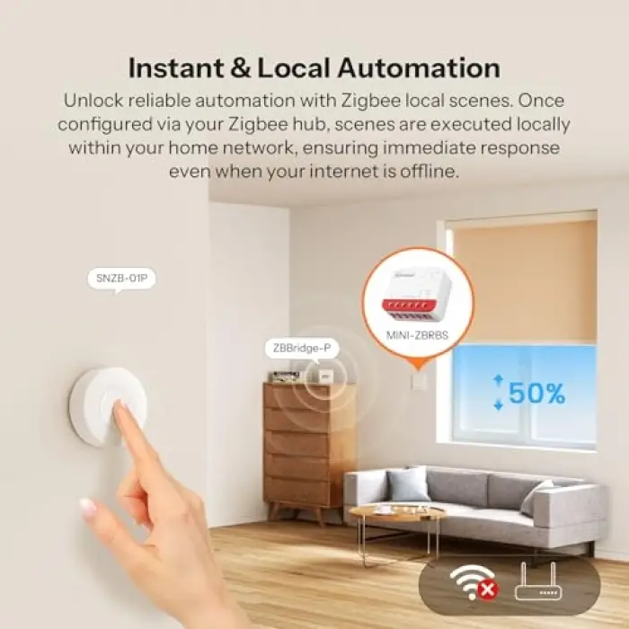 ZigBee Mini-Zbrbs Akıllı Panjur Kontrol Rölesi | Mini-Zbrbs