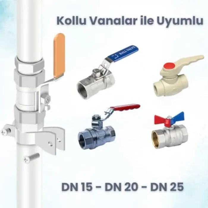 Zigbee Pilli Akıllı Su ve Gaz Vana Kontrolcüsü (Tuya, Zigbee2MQTT Uyumlu), Smart Life