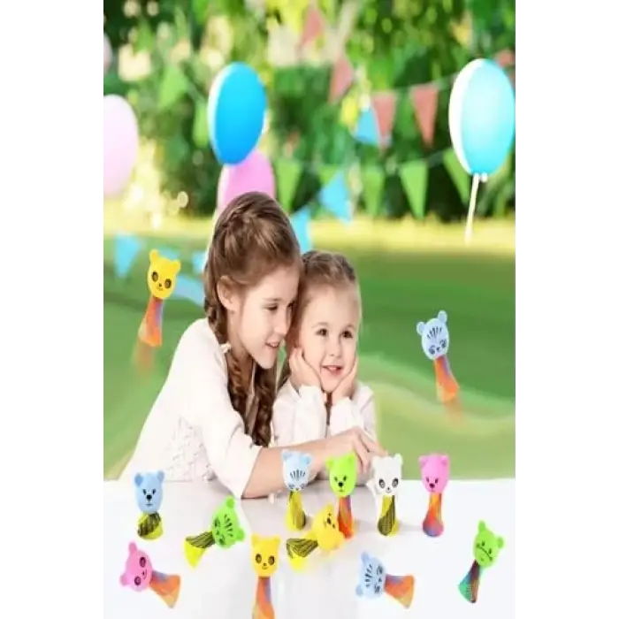 Zıplayan Mini Parmak Adam Oyuncağı, 5 Adet