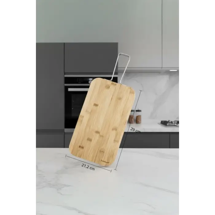 Zoe - Çelik Saplı Kesme Tahtası Orta