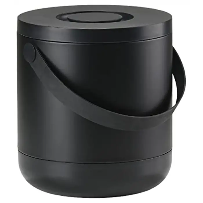 Zone Circular Çöp Kovası, Çap: 31,5 x 31 cm - 15 Litre, Siyah