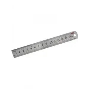 0198 çift taraflı çelik cetvel 150 mm