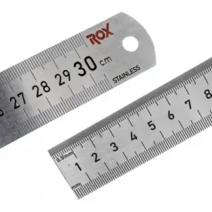 0199 Çift Taraflı Çelik Cetvel, 300 mm
