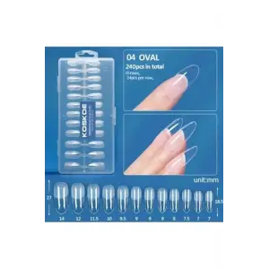04 Oval Model Jel Tips Tırnak