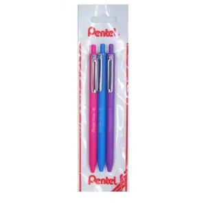 0.7 mm Yağ Bazlı Mekanizmalı Roller Kalem - iZEE Pem-Mav-Mor